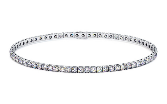 2.00Ct Round Cut Lab Grown Diamond Tennis Bracelet White Gold 24kdiamond