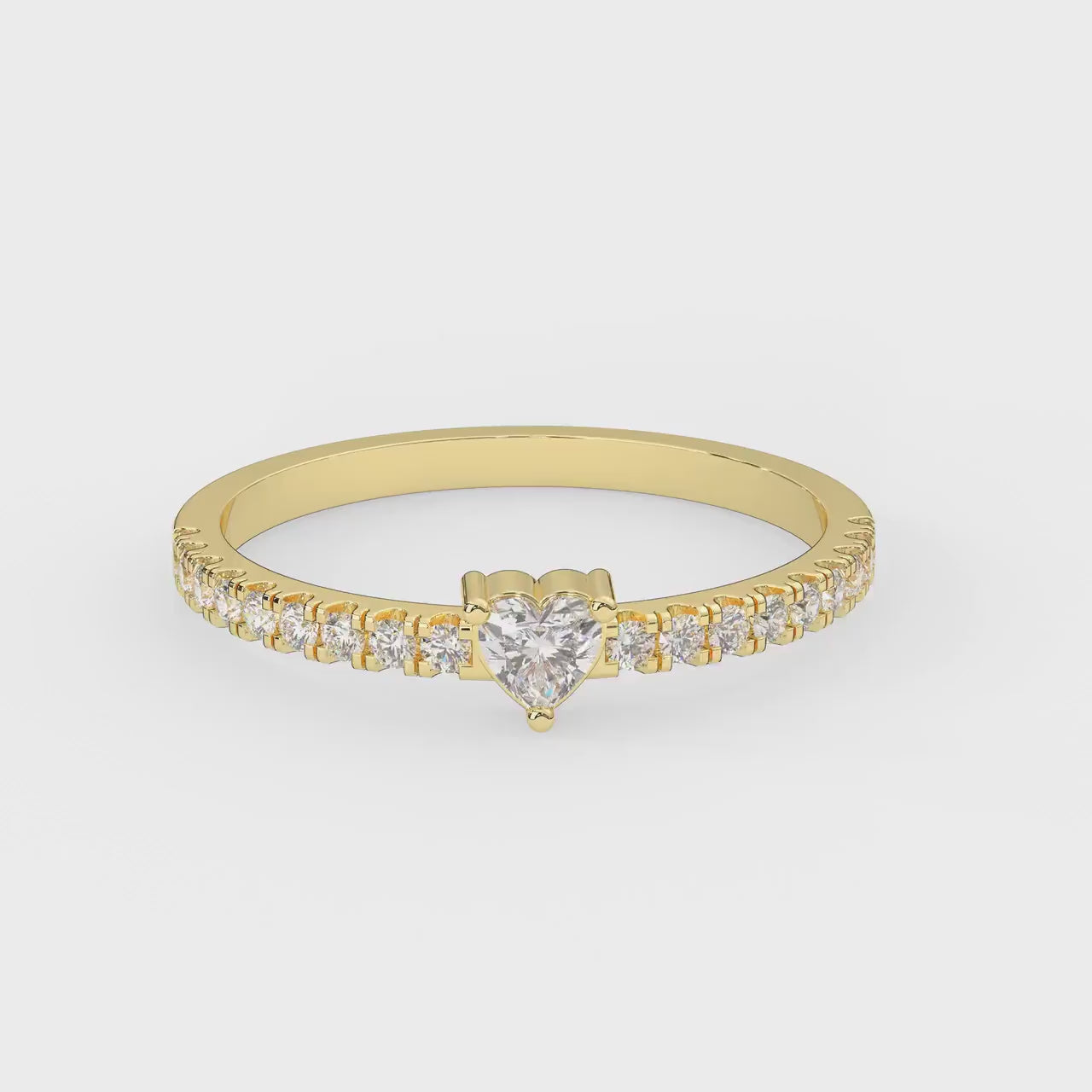 Heart Shape Diamond Ring 24kdiamond
