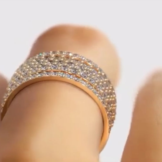 Diamond Wedding Band High Jewellery Ring Yellow Gold 24kdiamond
