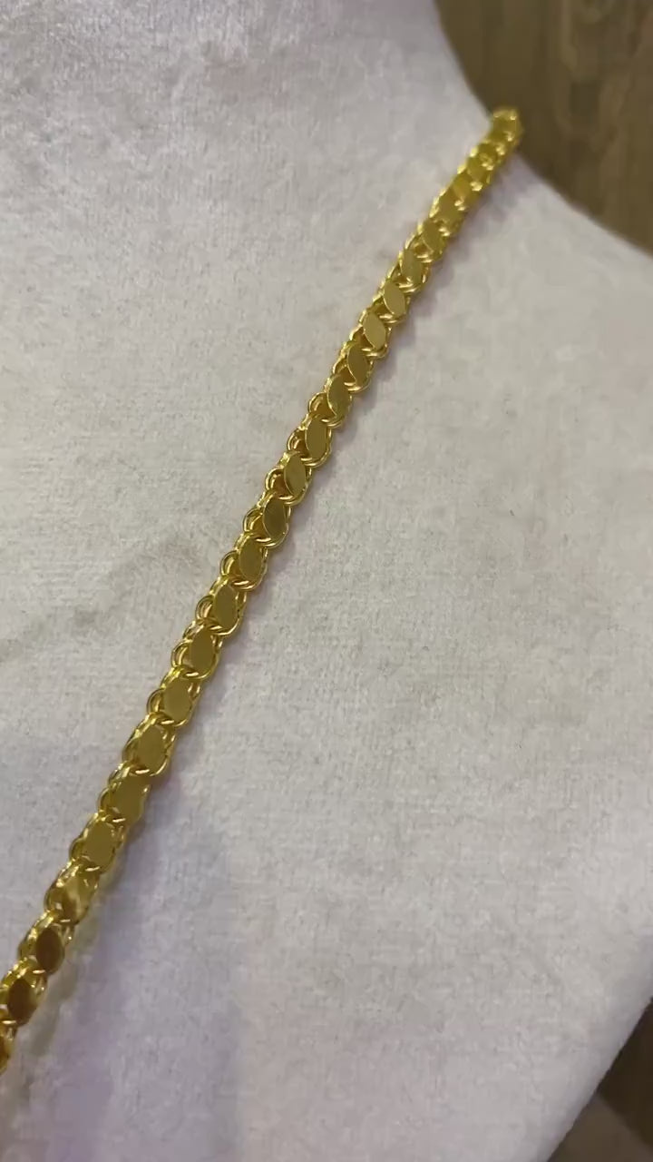 Leaf Rope Chain Necklace Yellow Gold, 14Karat And 18Karat