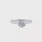 Round Cut Solitaire Diamond Engagement Ring Forever Valentine Ring 24kdiamond