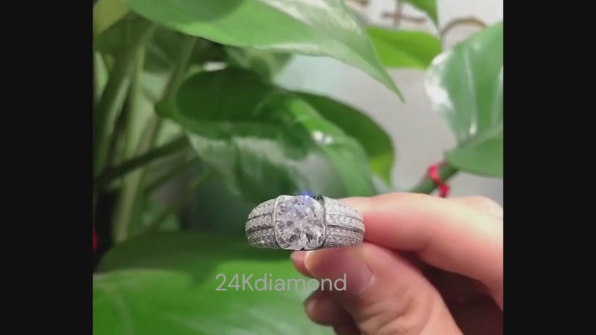 Unique Solitaire Diamond Engagement Ring 24kdiamond