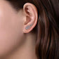 Angel Wing Gold Diamond Stud Earrings Cuff 24kdiamond