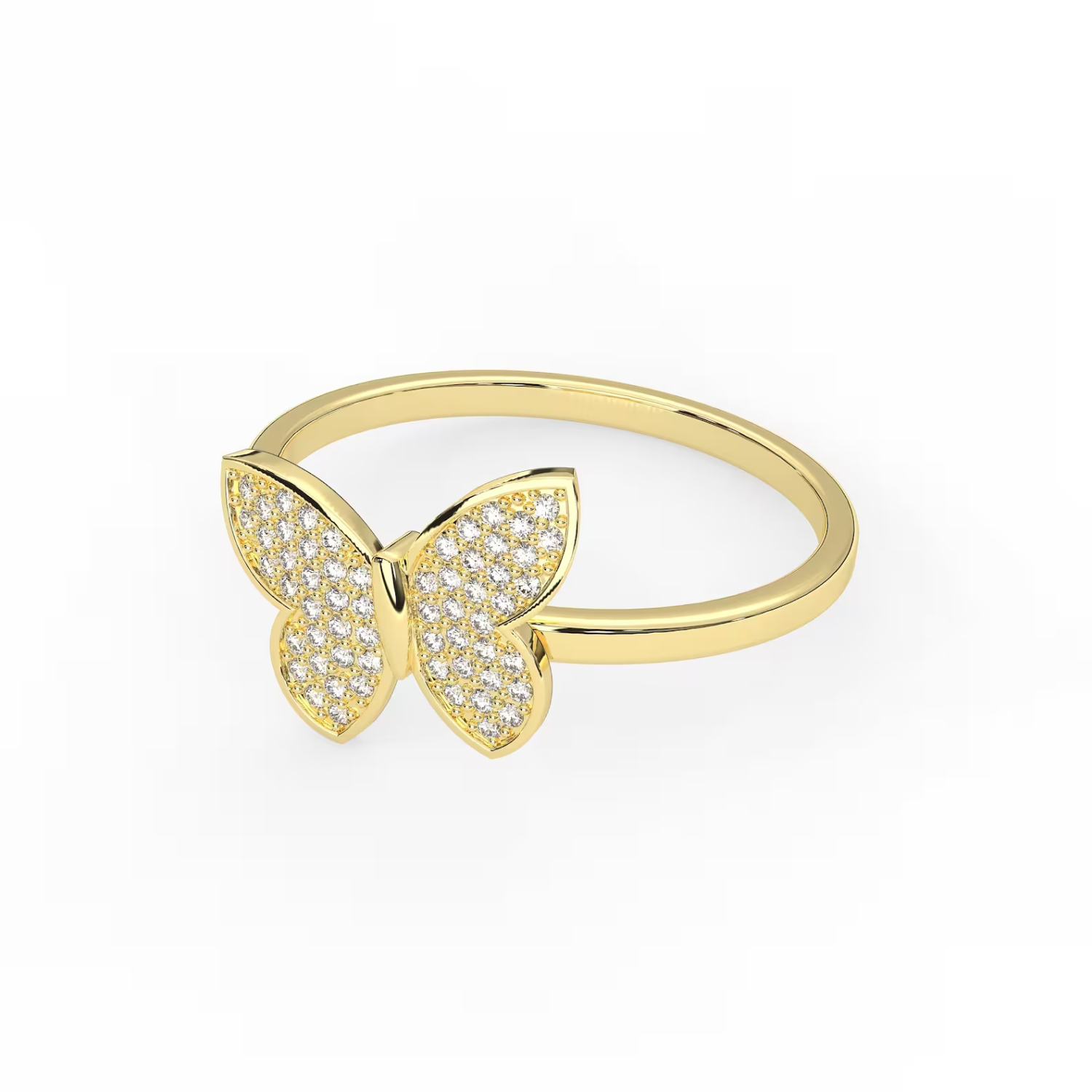 Butterfly Diamond Ring 24kdiamond