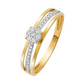 Celebration Diamond Ring Yellow Gold Wedding Band 24kdiamond