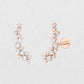 Diamond Crawler Earrings, Climber Cuff Stud Rose Gold 24kdiamond