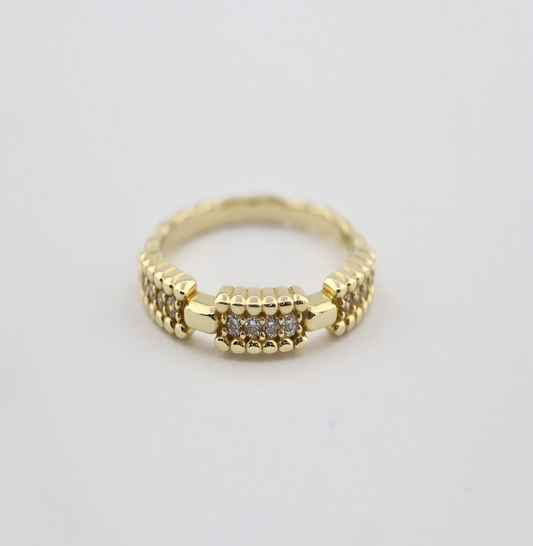 Elegant Stacking Diamond Minimalist Ring 24kdiamond