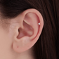 Gracelynn Round Diamond Nose And Ear Stud Pin 24kdiamond
