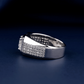 Intriguing Design Solitaire Diamond Mens Ring White Gold 24kdiamond