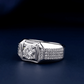 Intriguing Design Solitaire Diamond Mens Ring White Gold 24kdiamond