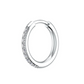 Round Shape Half Eternity Diamond Earrings, Nose Ring 24kdiamond