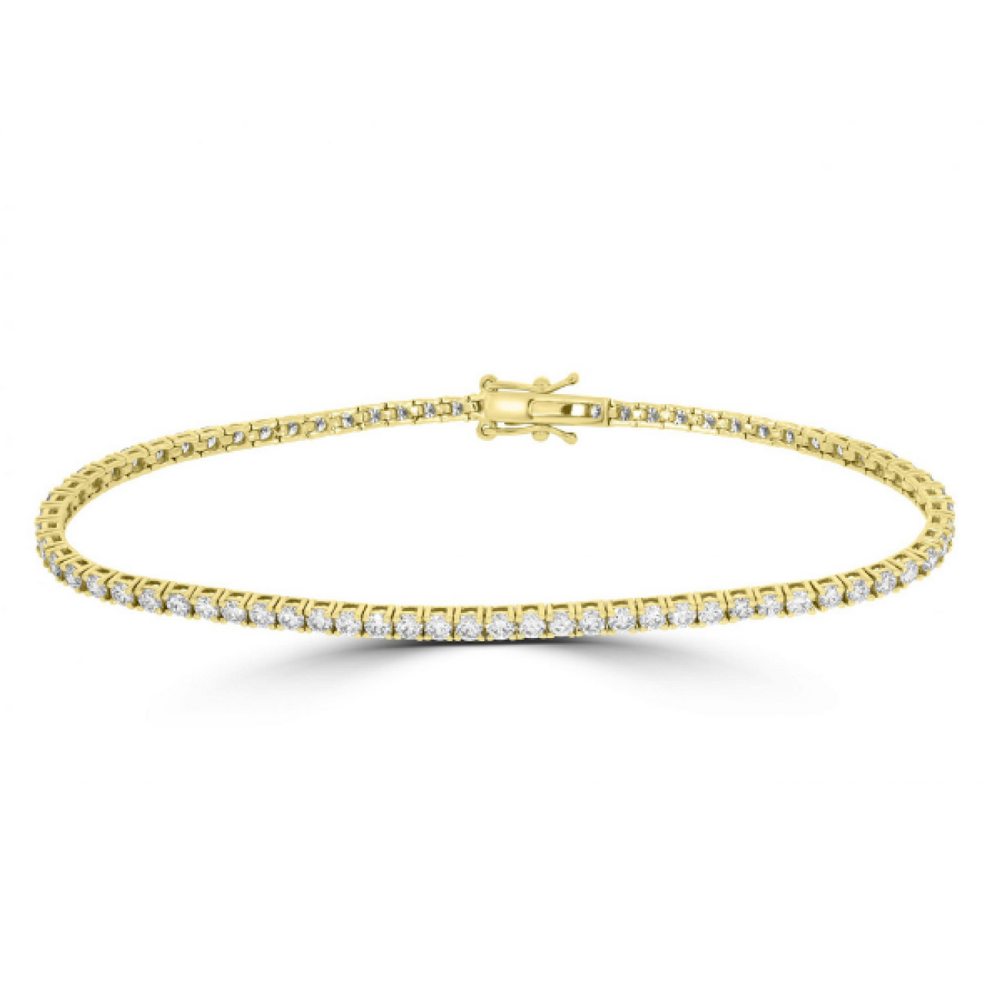 Single Line Tennis Bracelet 24kdiamond
