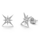 Star Burst Diamond Earrings Stud 24kdiamond