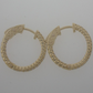 Vintage Style Diamond Hoop  Earrings 24kdiamond