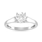 White Gold Solitaire Engagement Ring 24kdiamond