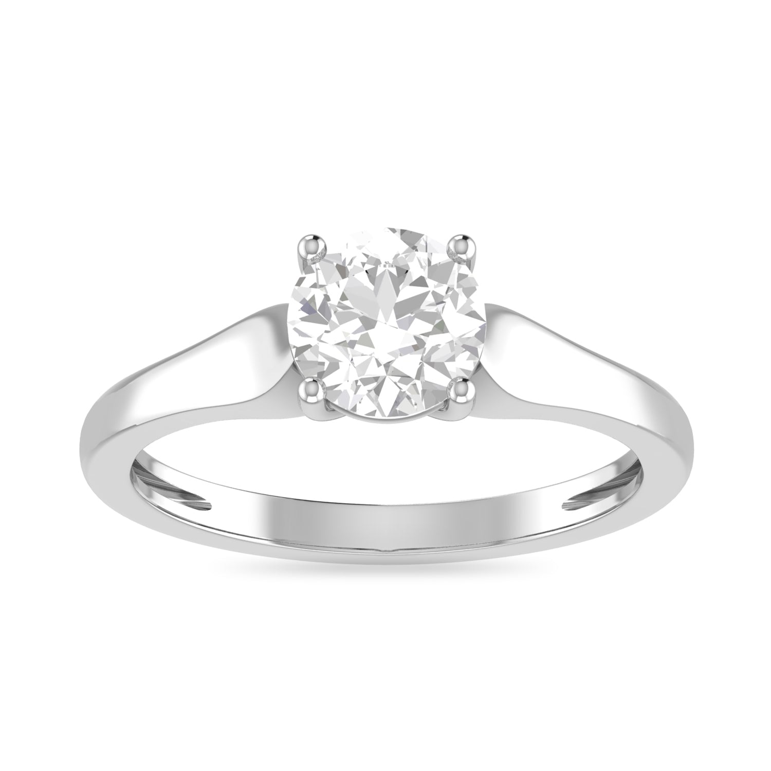 White Gold Solitaire Engagement Ring 24kdiamond