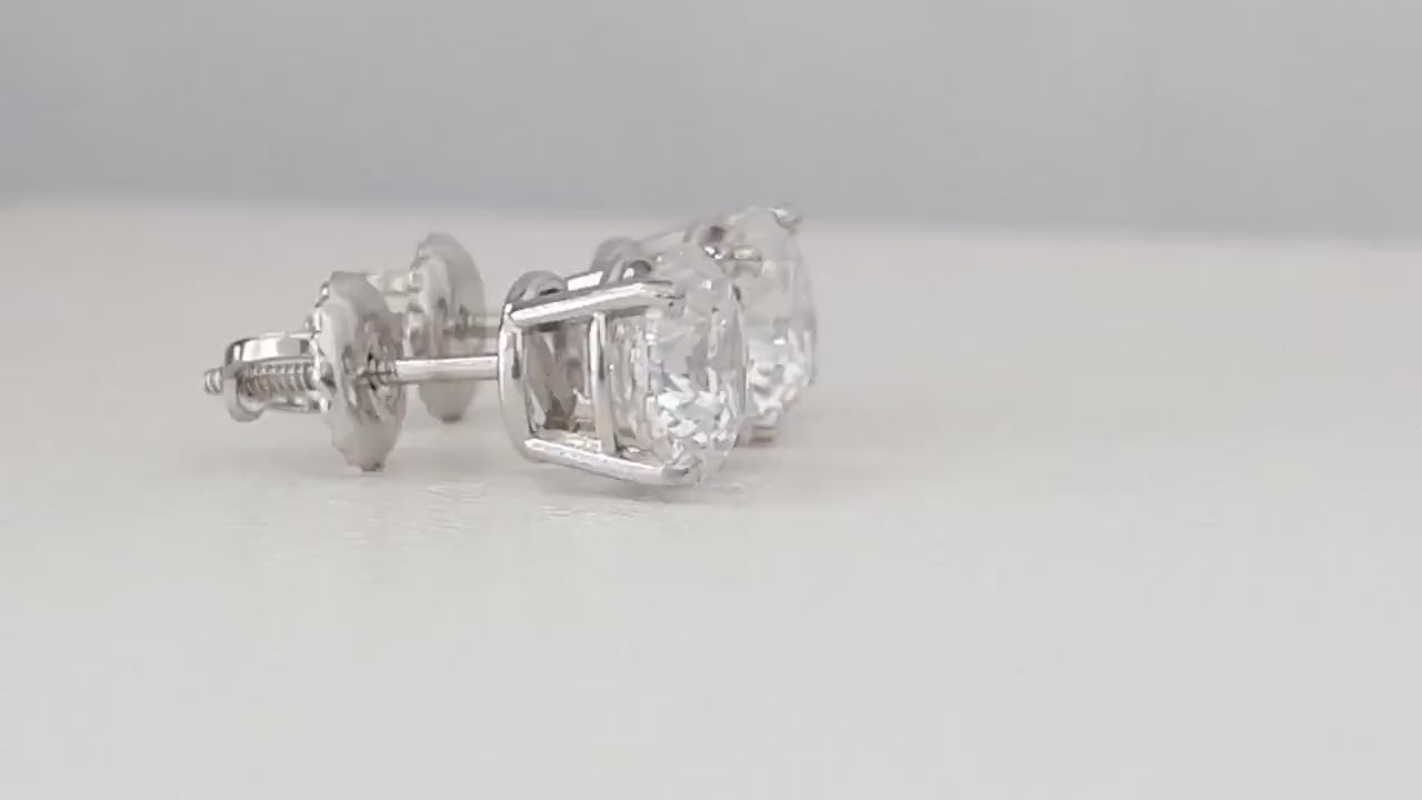 1.00 Carat Diamond Earrings Stud, 14Karat And 18Karat, Real Diamond And Lab Grown Diamond
